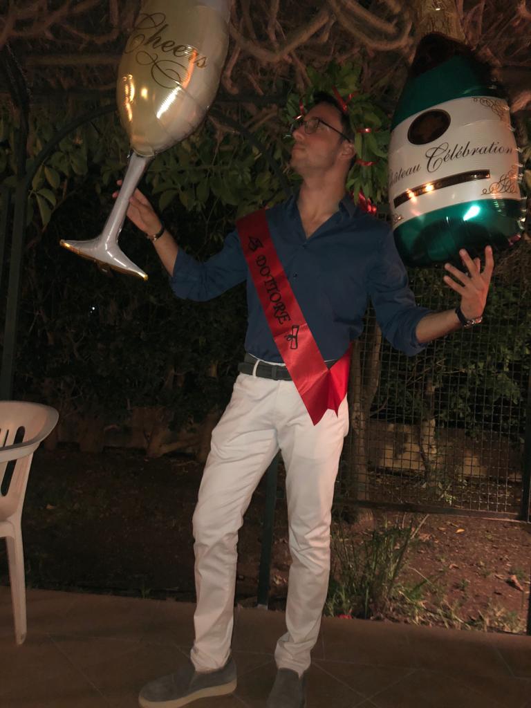 Me celebrating after my graduation day.